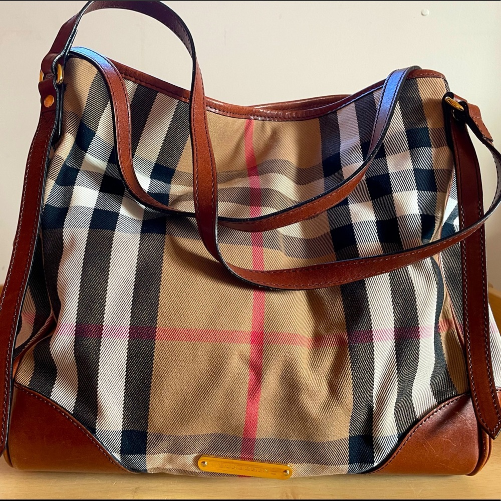 EUC Authentic Burberry Canterbury Medium Bridle House Check Tote